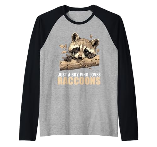 Herren Waschbären Waschbär Raglan Herren Waschbären Waschbär Raglan von Waschbären Waschbär Tier Shop