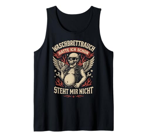 Herren Waschbrettbauch hatte ich schon - Steht mir nicht Biker Tank Top Herren Waschbrettbauch hatte ich schon - Steht mir nicht Biker Tank Top von Waschbrettbauch Spruch Lustig Witzig Ironisch