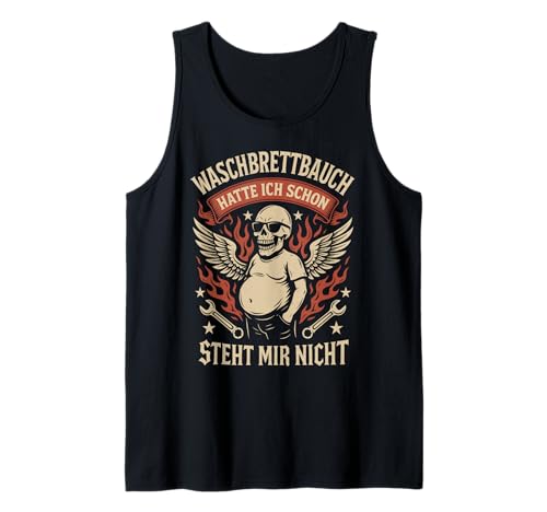 Herren Waschbrettbauch hatte ich schon - Steht mir nicht Biker Tank Top Herren Waschbrettbauch hatte ich schon - Steht mir nicht Biker Tank Top von Waschbrettbauch Spruch Lustig Witzig Ironisch