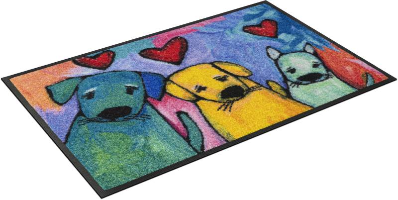 wash+dry by Kleen-Tex Fußmatte "Doggies" rechteckig 7 mm Höhe Schmutzfangmatte, Motiv Hunde, modenes Design, rutschhemmend, waschbar wash+dry by Kleen-Tex Fußmatte "Doggies" rechteckig 7 mm Höhe Schmutzfangmatte, Motiv Hunde, modenes Design, rutschhemmend, waschbar von Wash+dry By Kleen-Tex