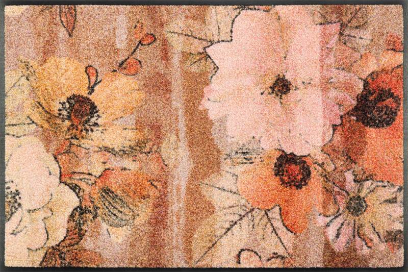 wash+dry by Kleen-Tex Fußmatte "Retro Roses" rechteckig von Wash+dry By Kleen-Tex