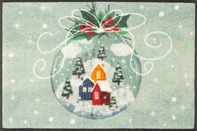 wash+dry by Kleen-Tex Fußmatte "Snow Globe" rechteckig 7 mm Höhe von Wash+dry By Kleen-Tex