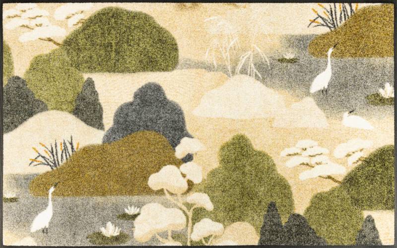 wash+dry by Kleen-Tex Fußmatte "Zen Flow" rechteckig 7 mm Höhe auch als Läufer erhätlich, waschbar und trocknergeeignet von Wash+dry By Kleen-Tex