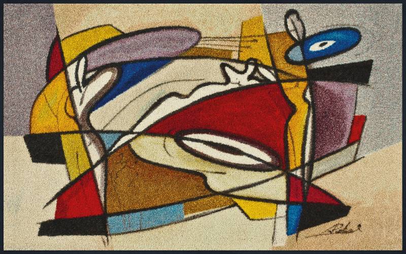 wash+dry by Kleen-Tex Fußmatte "steady composition" rechteckig 7 mm Höhe Schmutzfangmatte, rutschhemmend, In- und Outdoor geeignet, waschbar von Wash+dry By Kleen-Tex