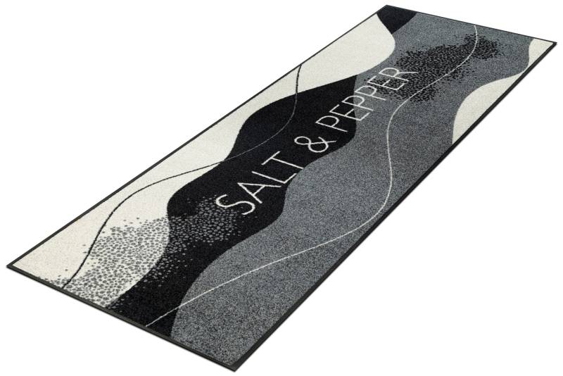 wash+dry by Kleen-Tex Läufer "Salt & Pepper" rechteckig 7 mm Höhe Teppich von Wash+dry By Kleen-Tex