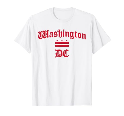 Washington DC Flagge District of Columbia Souvenir Herren Damen T-Shirt Washington DC Flagge District of Columbia Souvenir Herren Damen T-Shirt von Washington D.C. Flag Apparel by Evuron