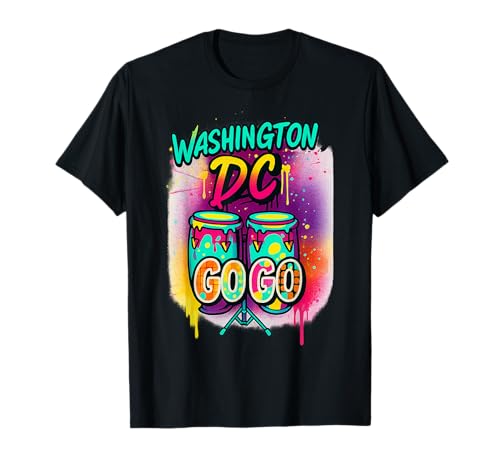 Washington DC Go-Go Graffiti Drums Damen und Herren T-Shirt von Washington DC Retro Funk Street Art Music Tee