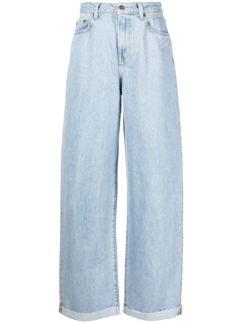 Washington Dee Cee Weite High-Waist-Jeans - Blau von Washington Dee Cee