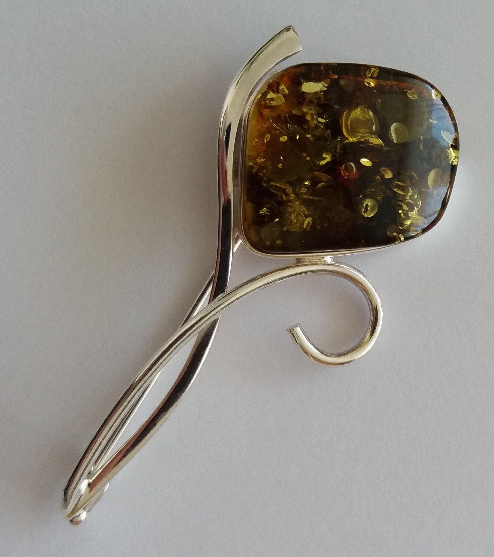 Brosche Silber Mit Bernstein Brosche Silber Mit Bernstein von WasiewiczArt
