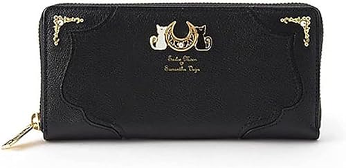 Waslary Anime Portmonee Damen Niedliche Geldbörse PU Leder Brieftasche Unisex mit Reißverschluss und viele Fächer 19,5 × 9,5 × 2,2 cm von Waslary