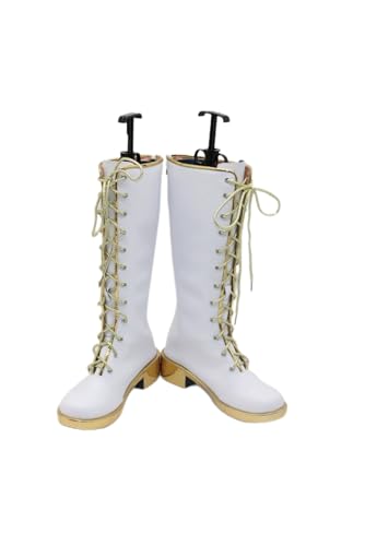 Waslary Hunters Stiefel Erwachsene Anime Cosplay Kampfstiefel Leder Damen Mira Kostüm Zubehör Schuhe Stiefel von Waslary