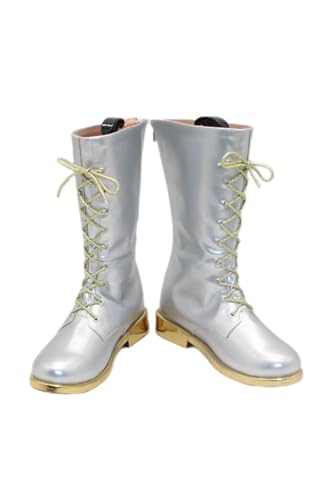 Waslary Hunters Stiefel Erwachsene Anime Cosplay Kampfstiefel Leder Damen Mira Kostüm Zubehör Schuhe Stiefel von Waslary
