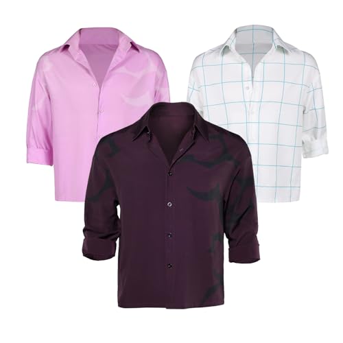 Waslary Jinu Kostüm Hemd Erwachsene Anime Cosplay Oberteile Langarm Halloween Hemd von Waslary