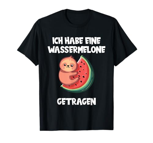 Ich Habe Eine Wassermelone Getragen Melonen Faultier Baby T-Shirt von Wassermelone Geschenk