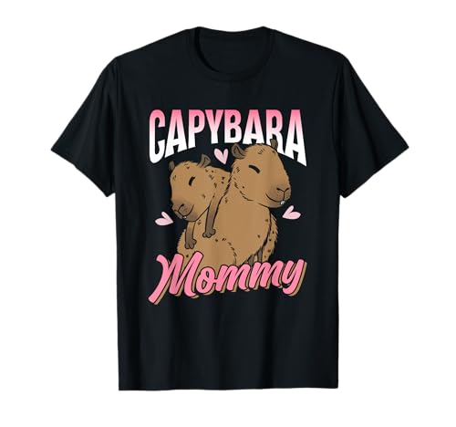 Capybara Mama Liebhaber Wasserschwein Capybaras Tier Mutter T-Shirt Capybara Mama Liebhaber Wasserschwein Capybaras Tier Mutter T-Shirt von Wasserschwein Süß Tiere Capybara Mommy Capybaras
