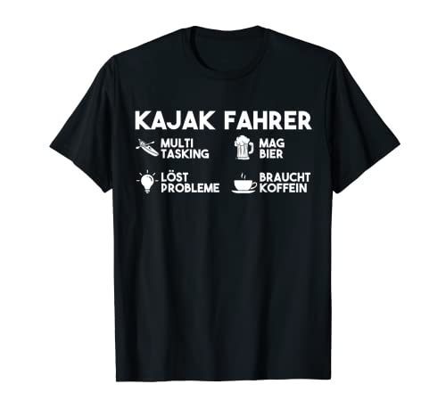 Herren Bier Kanu Kajakfahrer Kajak T-Shirt Herren Bier Kanu Kajakfahrer Kajak T-Shirt von Wassersport Paddelboot Kajak Geschenk