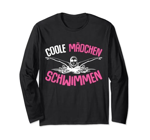 Coole Mädchen Schwimmen Schwimmerin Schwimm Kinder Langarmshirt Coole Mädchen Schwimmen Schwimmerin Schwimm Kinder Langarmshirt von Wassersport & Schwimmer Geschenke