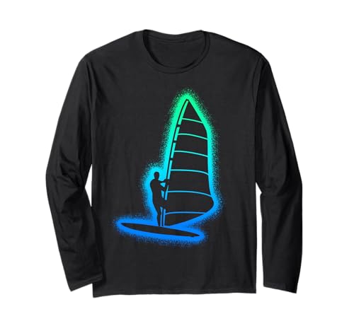 Windsurfen Windsurfer Kinder Herren Jungen Windsurf Langarmshirt Windsurfen Windsurfer Kinder Herren Jungen Windsurf Langarmshirt von Wassersport und Windsurfing Designs
