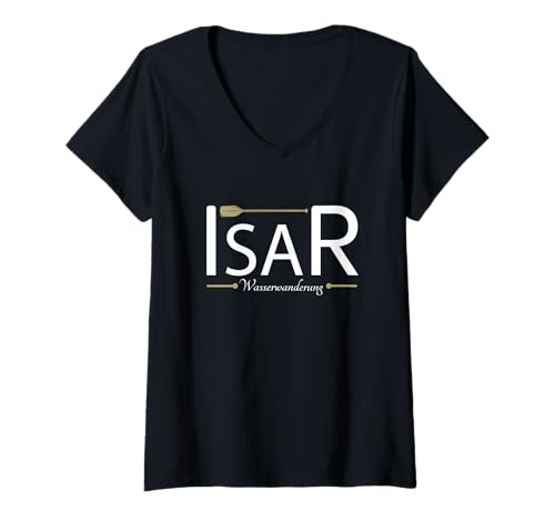 Damen Kanufahren Zubehör Kanu Gadgets Kajak Wasserwanderung Isar T-Shirt mit V-Ausschnitt Damen Kanufahren Zubehör Kanu Gadgets Kajak Wasserwanderung Isar T-Shirt mit V-Ausschnitt von Wasserwandern Isar Geschenk und Kanu Gadgets