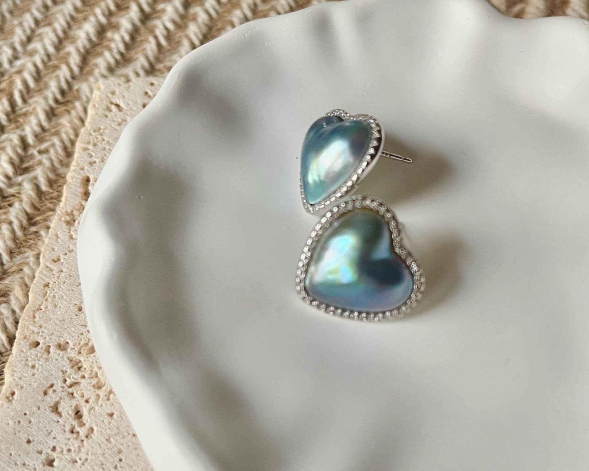 Natürliche 13 Mm Mabe Perle Bolzen, Ozean-Himmelblau-Ohrringe, Einzigartige Silberne Perlen Geschenk, Handgemachter Perlenschmuck Natürliche 13 Mm Mabe Perle Bolzen, Ozean-Himmelblau-Ohrringe, Einzigartige Silberne Perlen Geschenk, Handgemachter Perlenschmuck von WastedRosePearl