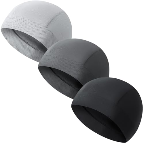 WatDenyFine 3 Stück Fahrradmütze Unter Helm Laufmütze Herren Fahrradmütze Unter Helm Kinder Fahrrad Mütze Herren Unterhelmmütze Atmungsaktiv Isolierung für Helm Vater von WatDenyFine