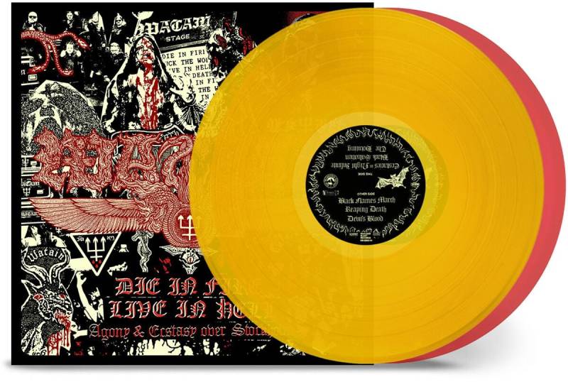 Watain Die in fire - Live in hell LP multicolor Watain Die in fire - Live in hell LP multicolor von Watain