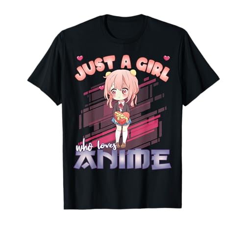 Nur ein Mädchen, das Anime Merch Anime Girl Manga liebt T-Shirt von Watch Anime Merch Japan Kawaii Manga Otaku