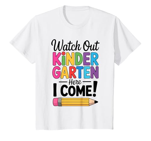 Aufgepasst Kindergarten Here I Come Shirt für Jungen Mädchen Erster Tag T-Shirt Aufgepasst Kindergarten Here I Come Shirt für Jungen Mädchen Erster Tag T-Shirt von Watch Out Kindergarten Here I Come Shirts