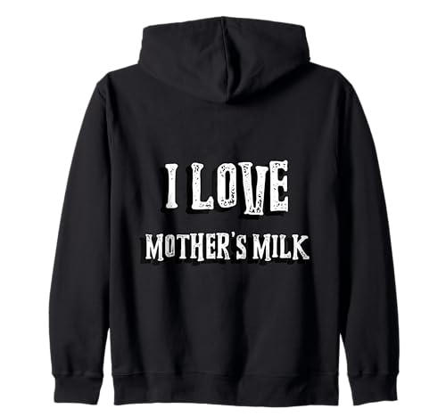 Ich Liebe Muttermilch | Milch ist köstlich Mama Kapuzenjacke von Watch TV Movies & Books on Radio Computer Streams