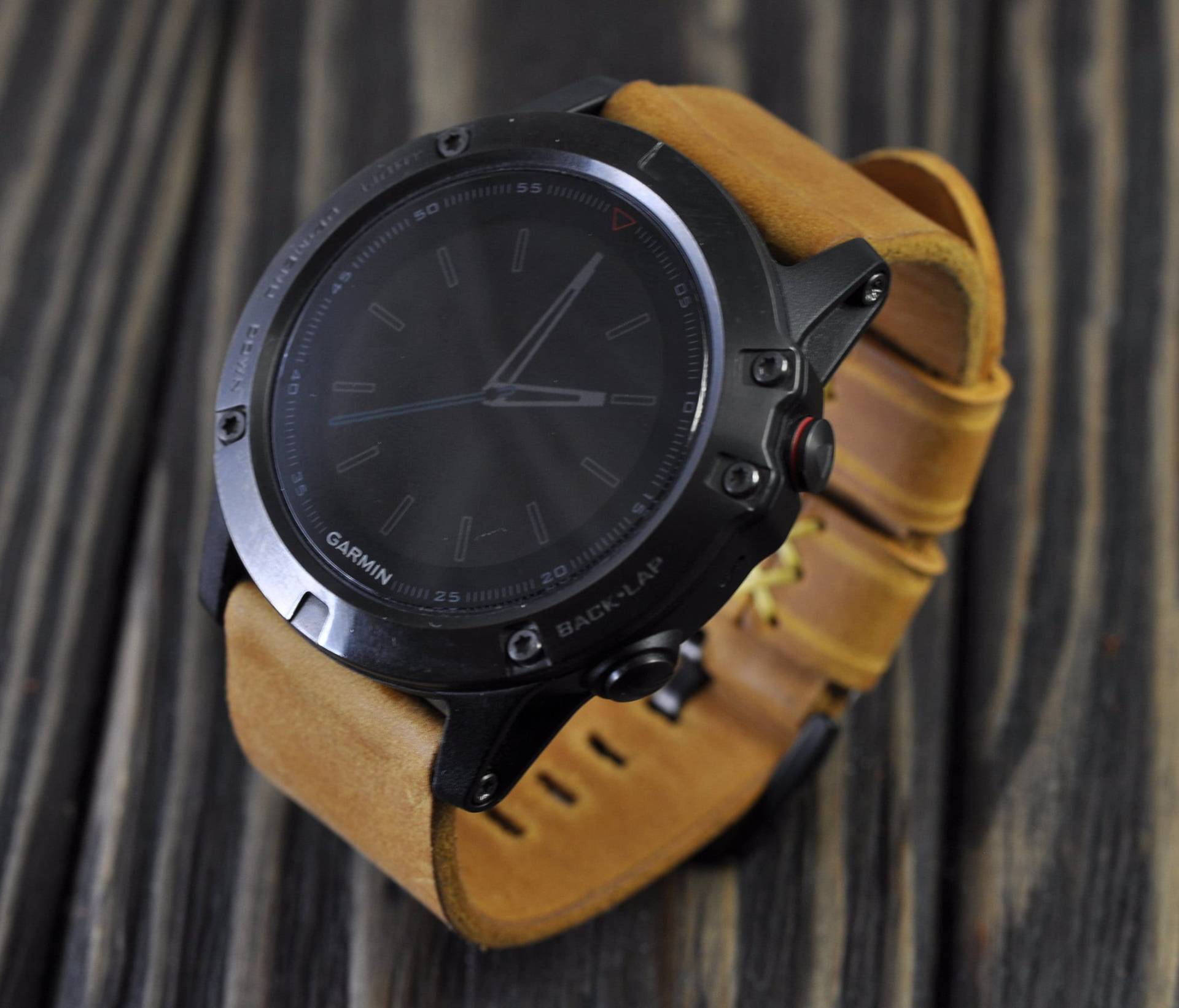 Mens-Handmade-Lederarmband Für Die Garmin Fenix 5/5 S/5 X Und 3 Sport Uhren Gelb von WatchSoviet