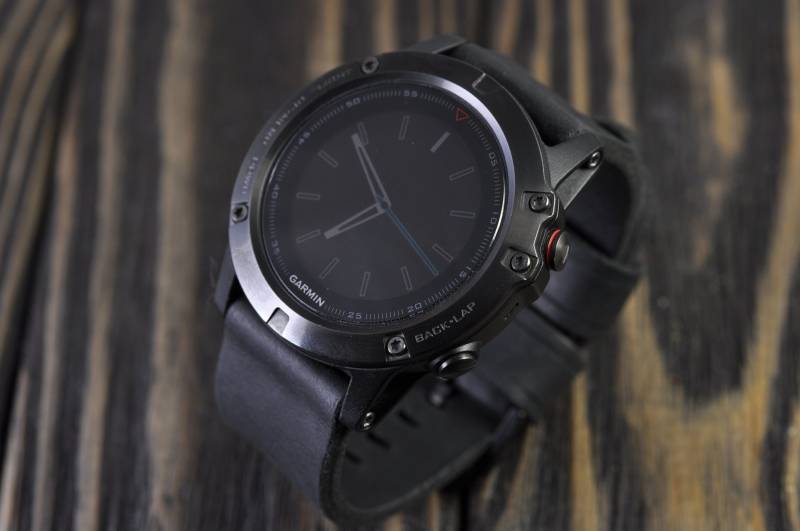 Mens-Handmade-Lederarmband Für Die Garmin Fenix 5/5 S/5 X Und 3 Sport Uhren Schwarz von WatchSoviet