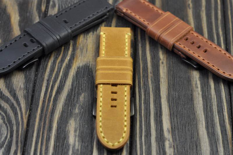 Mens-Handmade-Lederarmband Für Die Garmin Fenix 5/5 S/5 X Und 3 Sport Uhren von WatchSoviet