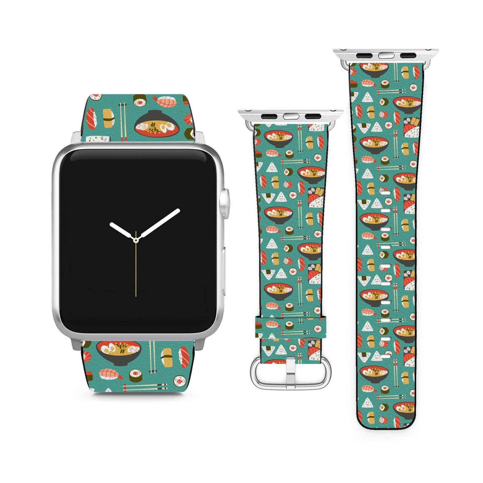 Sushi Und Ramen-Nudel Für Apple-Uhrenarmband Iwatch Strap Se 9 8 7 6 5 4 3 2 1 Ultra, 38mm 40mm 41mm 42mm 44mm 45mm 49mm Sushi Und Ramen-Nudel Für Apple-Uhrenarmband Iwatch Strap Se 9 8 7 6 5 4 3 2 1 Ultra, 38mm 40mm 41mm 42mm 44mm 45mm 49mm von WatchStrapsBoutique