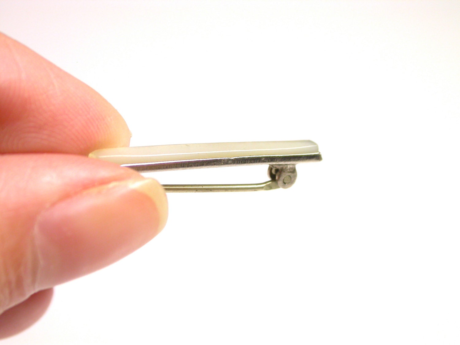 Vintage Anstecknadel - Sterling Silber Perlmutt Schmuck #1149 von WatchandWares