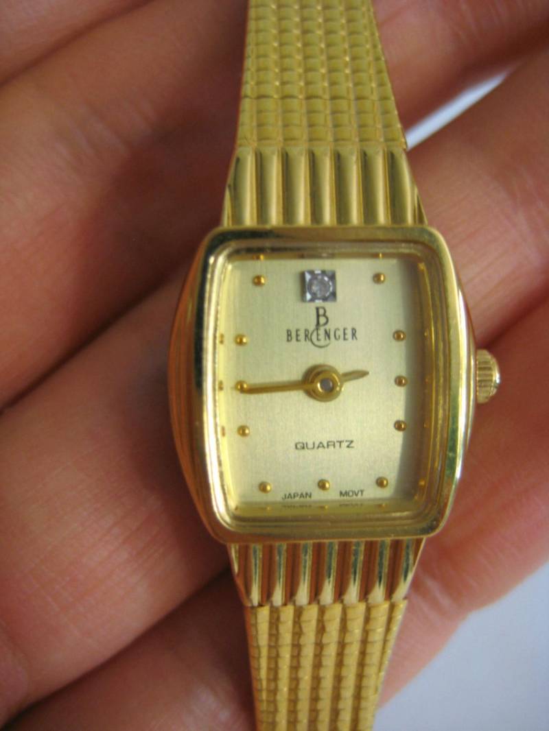 Berenger Quarz Diamond Lady's Watch, Japan Movt., Hervorragendem Zustand Berenger Quarz Diamond Lady's Watch, Japan Movt., Hervorragendem Zustand von WatchesAndJewels
