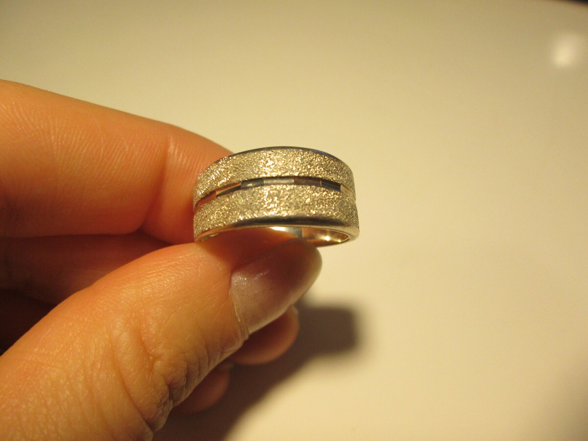 Fein Silber Vintage-Band-Ring, Größe 8 Fein Silber Vintage-Band-Ring, Größe 8 von WatchesAndJewels