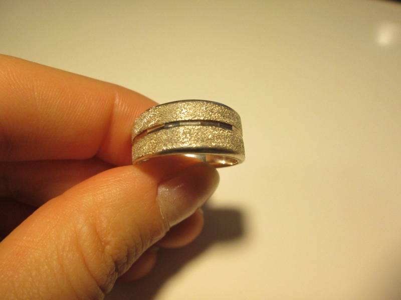 Fein Silber Vintage-Band-Ring, Größe 8 von WatchesAndJewels