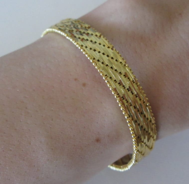 Milor 18 K Gold Über 925 Sterling Silber Damenarmband, Made in Italy Milor 18 K Gold Über 925 Sterling Silber Damenarmband, Made in Italy von WatchesAndJewels