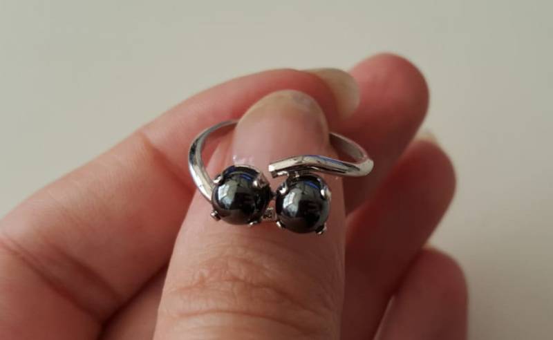 Neu 925 Sterlingsilber Vintage 2 Perle Band Ring, Größe 8 von WatchesAndJewels