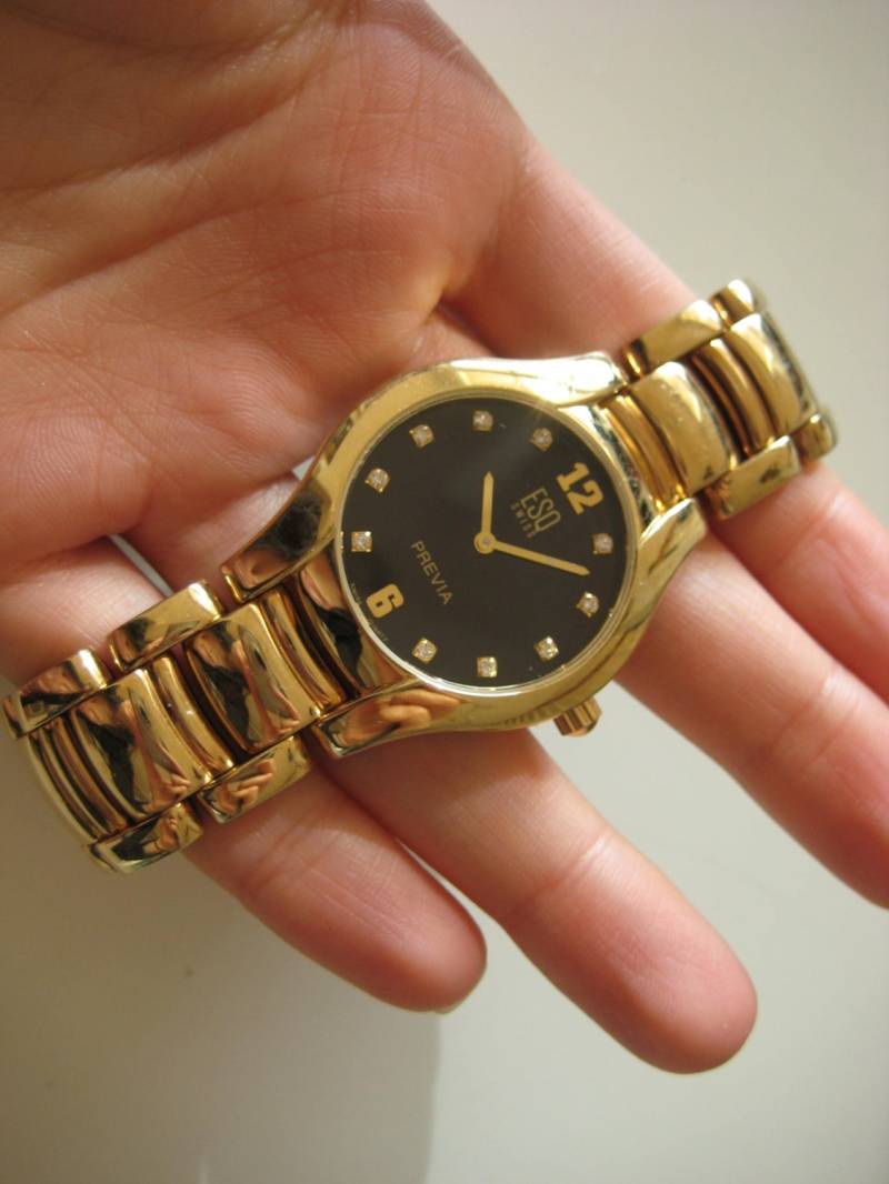 Neue Esq Previa Diamant Schweizer Quarz Goldton Herrenuhr Neue Esq Previa Diamant Schweizer Quarz Goldton Herrenuhr von WatchesAndJewels
