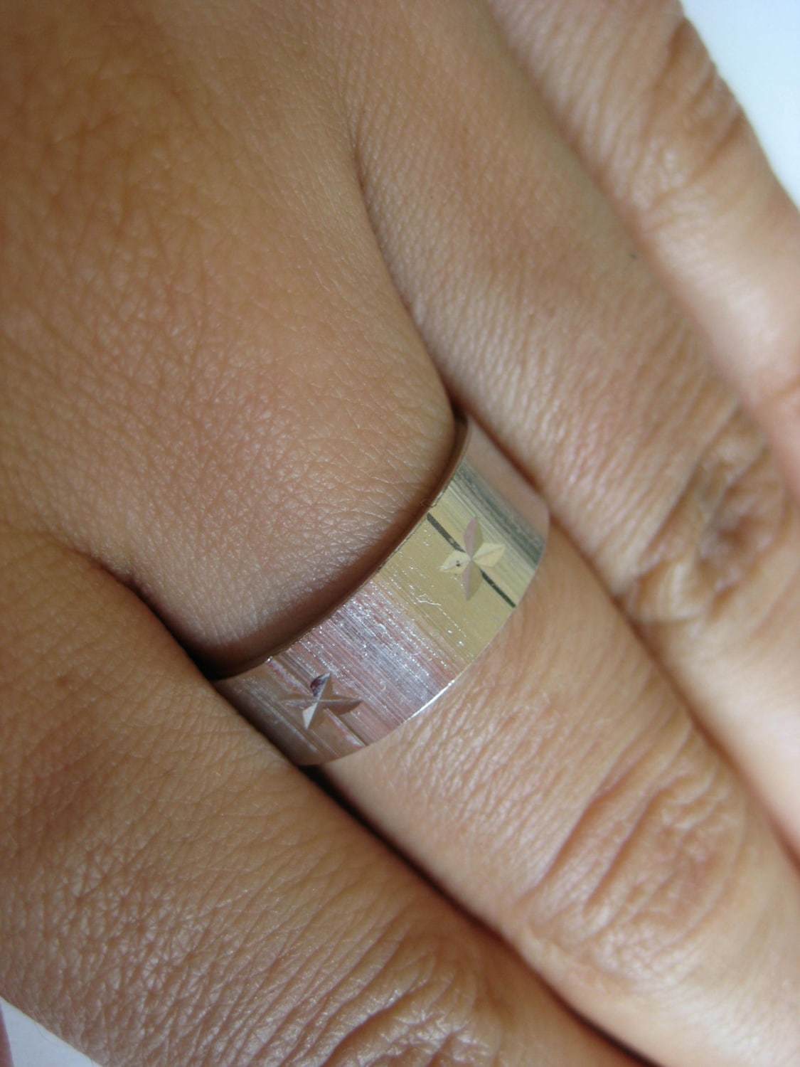 sterling Silber Ring Bandgröße 7.5, Hervorragendem Zustand sterling Silber Ring Bandgröße 7.5, Hervorragendem Zustand von WatchesAndJewels