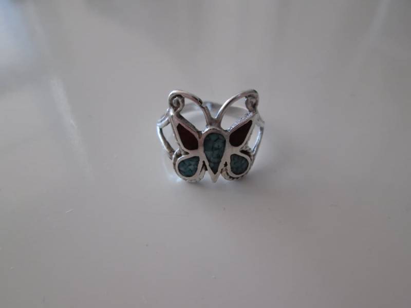 sterling Silber Vintage Schmetterling Band Ring, Größe 6 sterling Silber Vintage Schmetterling Band Ring, Größe 6 von WatchesAndJewels