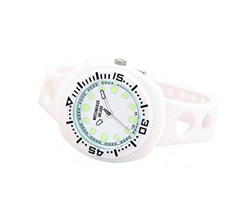 Watchmaker Milano Sub Herrenarmbanduhr Submariner Vintage Quarzwerk, 70er Jahre Bianco von Watchmaker Milano