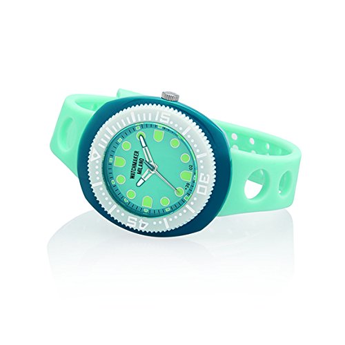 Watchmaker Milano Sub Herrenarmbanduhr Submariner Vintage Quarzwerk, 70er Jahre Celeste E Blu von Watchmaker Milano