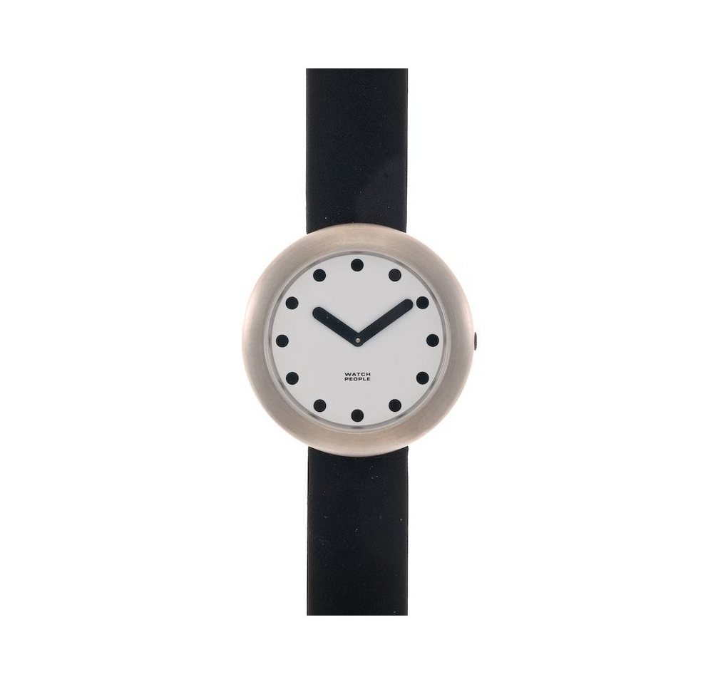 Watchpeople Quarzuhr Damen Armbanduhr Liz Edelstahl Lederband Olive Weiß WP-9000191, flach und leicht, schwarze Zeiger, versenkte Krone im Gehäuse Watchpeople Quarzuhr Damen Armbanduhr Liz Edelstahl Lederband Olive Weiß WP-9000191, flach und leicht, schwarze Zeiger, versenkte Krone im Gehäuse von Watchpeople
