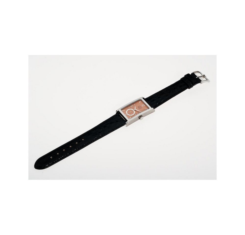 Watchpeople Quarzuhr Damen Midea Leder Schwarz Silber Eckig kleine Sekunde WP-9000582, Gehäusedeckel mit 4 Schrauben geschraubt, kleine Sekunde Watchpeople Quarzuhr Damen Midea Leder Schwarz Silber Eckig kleine Sekunde WP-9000582, Gehäusedeckel mit 4 Schrauben geschraubt, kleine Sekunde von Watchpeople