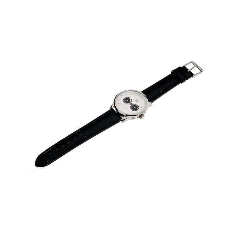 Watchpeople Quarzuhr Herren Multifunktionsuhr Tyro Edelstahl Schwarz Silber WP-9000558, Wochentag, Tag, Kalenderwoche Watchpeople Quarzuhr Herren Multifunktionsuhr Tyro Edelstahl Schwarz Silber WP-9000558, Wochentag, Tag, Kalenderwoche von Watchpeople