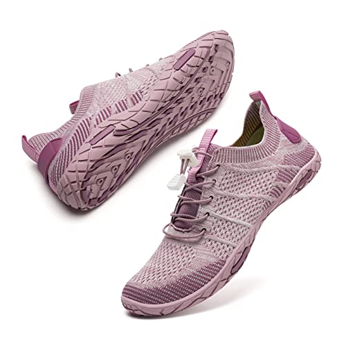 Badeschuhe Herren Damen Barfußschuhe Wasserschuhe Schwimmschuhe Strandschuhe für Surfen,Tauchen,Bootfahren,Gymnastik Fitness (V20 Violett, 36EU) von WateLves