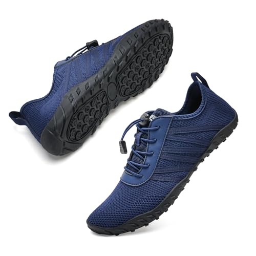 Badeschuhe Herren Damen Barfußschuhe Wasserschuhe Schwimmschuhe Strandschuhe für Surfen,Tauchen,Bootfahren,Gymnastik Fitness (Zeile schwarz, 41EU) von WateLves