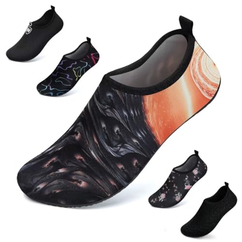 WateLves Badeschuhe Herren Damen Wasserschuhe Strandschuhe Schwimmschuhe Aquaschuhe Schnell Trocknend Barfußschuhe Breathable Surfschuhe Unisex Beach Pool Yoga(Jupiter 36/37) von WateLves